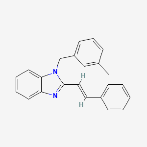 1-(3-methylbenzyl)-2-[(E)-2-phenylethenyl]-1H-benzimidazole