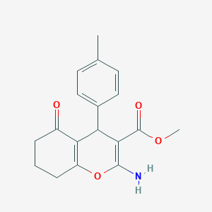 methyl 2-amino-4-(4-methylphenyl)-5-oxo-5,6,7,8-tetrahydro-4H-chromene-3-carboxylate