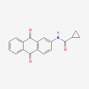 N-(9,10-dioxo-9,10-dihydroanthracen-2-yl)cyclopropanecarboxamide