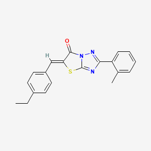 (5Z)-5-(4-ethylbenzylidene)-2-(2-methylphenyl)[1,3]thiazolo[3,2-b][1,2,4]triazol-6(5H)-one