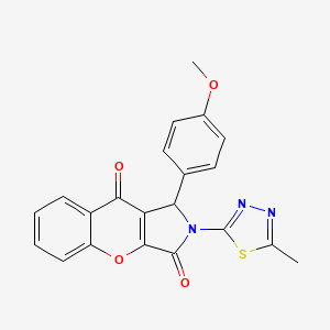 1-(4-Methoxyphenyl)-2-(5-methyl-1,3,4-thiadiazol-2-yl)-1,2-dihydrochromeno[2,3-c]pyrrole-3,9-dione