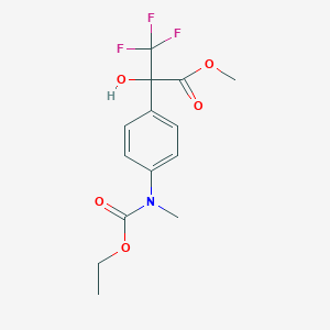 Methyl 2-{4-[(ethoxycarbonyl)(methyl)amino]phenyl}-3,3,3-trifluoro-2-hydroxypropanoate