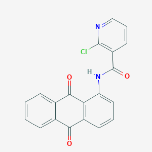 molecular formula C20H11ClN2O3 B11590722 2-chloro-N-(9,10-dioxo-9,10-dihydroanthracen-1-yl)pyridine-3-carboxamide 