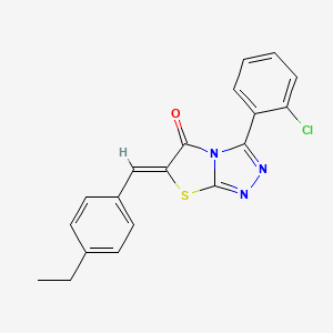 (6Z)-3-(2-chlorophenyl)-6-(4-ethylbenzylidene)[1,3]thiazolo[2,3-c][1,2,4]triazol-5(6H)-one