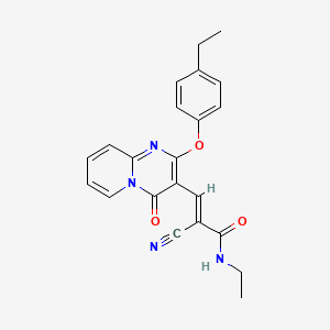 (2E)-2-cyano-N-ethyl-3-[2-(4-ethylphenoxy)-4-oxo-4H-pyrido[1,2-a]pyrimidin-3-yl]prop-2-enamide