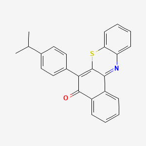 molecular formula C25H19NOS B11590809 6-(4-isopropylphenyl)-5H-benzo[a]phenothiazin-5-one 