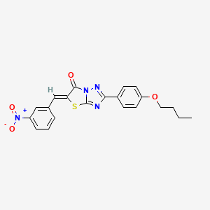 (5Z)-2-(4-butoxyphenyl)-5-(3-nitrobenzylidene)[1,3]thiazolo[3,2-b][1,2,4]triazol-6(5H)-one