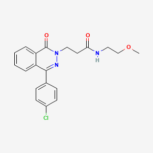 3-[4-(4-chlorophenyl)-1-oxophthalazin-2(1H)-yl]-N-(2-methoxyethyl)propanamide