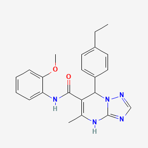 7-(4-ethylphenyl)-N-(2-methoxyphenyl)-5-methyl-4,7-dihydro[1,2,4]triazolo[1,5-a]pyrimidine-6-carboxamide