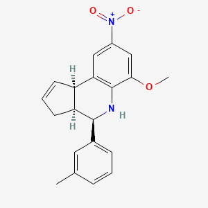 (3aS,4R,9bR)-6-methoxy-4-(3-methylphenyl)-8-nitro-3a,4,5,9b-tetrahydro-3H-cyclopenta[c]quinoline