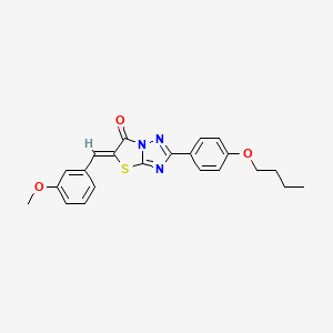 (5Z)-2-(4-butoxyphenyl)-5-(3-methoxybenzylidene)[1,3]thiazolo[3,2-b][1,2,4]triazol-6(5H)-one