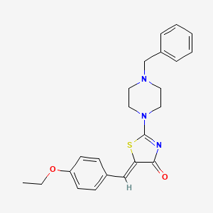 (5Z)-2-(4-benzylpiperazin-1-yl)-5-(4-ethoxybenzylidene)-1,3-thiazol-4(5H)-one