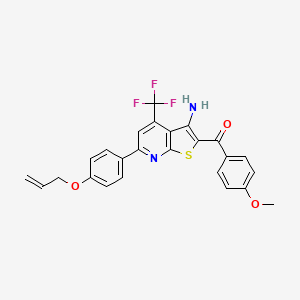 [6-[4-(Allyloxy)phenyl]-3-amino-4-(trifluoromethyl)thieno[2,3-b]pyridin-2-yl](4-methoxyphenyl)methanone