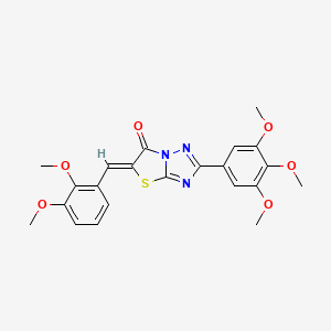 (5Z)-5-(2,3-dimethoxybenzylidene)-2-(3,4,5-trimethoxyphenyl)[1,3]thiazolo[3,2-b][1,2,4]triazol-6(5H)-one