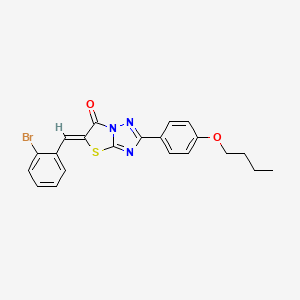 (5Z)-5-(2-bromobenzylidene)-2-(4-butoxyphenyl)[1,3]thiazolo[3,2-b][1,2,4]triazol-6(5H)-one