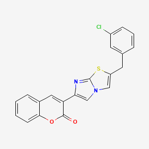 3-[2-(3-chlorobenzyl)imidazo[2,1-b][1,3]thiazol-6-yl]-2H-chromen-2-one