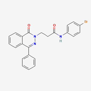 molecular formula C23H18BrN3O2 B11591225 N-(4-bromophenyl)-3-(1-oxo-4-phenylphthalazin-2(1H)-yl)propanamide 