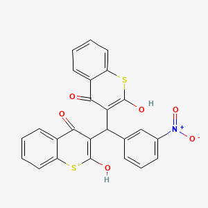 3,3'-[(3-nitrophenyl)methanediyl]bis(4-hydroxy-2H-thiochromen-2-one)