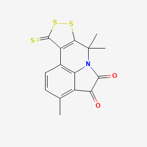 3,7,7-Trimethyl-10-thioxo-7,10-dihydro[1,2]dithiolo[3,4-c]pyrrolo[3,2,1-ij]quinoline-4,5-dione