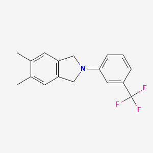 5,6-dimethyl-2-[3-(trifluoromethyl)phenyl]-2,3-dihydro-1H-isoindole