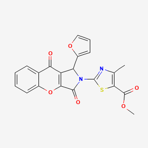 methyl 2-[1-(furan-2-yl)-3,9-dioxo-3,9-dihydrochromeno[2,3-c]pyrrol-2(1H)-yl]-4-methyl-1,3-thiazole-5-carboxylate