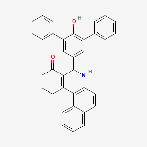 5-{6-Hydroxy-5-phenyl-[1,1'-biphenyl]-3-YL}-1H,2H,3H,4H,5H,6H-benzo[A]phenanthridin-4-one