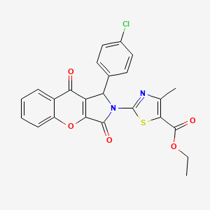 ethyl 2-[1-(4-chlorophenyl)-3,9-dioxo-3,9-dihydrochromeno[2,3-c]pyrrol-2(1H)-yl]-4-methyl-1,3-thiazole-5-carboxylate