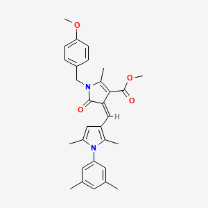 methyl (4Z)-4-{[1-(3,5-dimethylphenyl)-2,5-dimethyl-1H-pyrrol-3-yl]methylidene}-1-(4-methoxybenzyl)-2-methyl-5-oxo-4,5-dihydro-1H-pyrrole-3-carboxylate