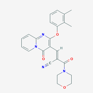 molecular formula C24H22N4O4 B11591600 (2E)-3-[2-(2,3-dimethylphenoxy)-4-oxo-4H-pyrido[1,2-a]pyrimidin-3-yl]-2-(morpholin-4-ylcarbonyl)prop-2-enenitrile 