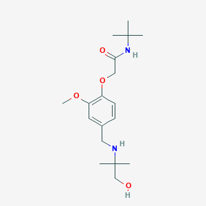 N-tert-butyl-2-(4-{[(1-hydroxy-2-methylpropan-2-yl)amino]methyl}-2-methoxyphenoxy)acetamide