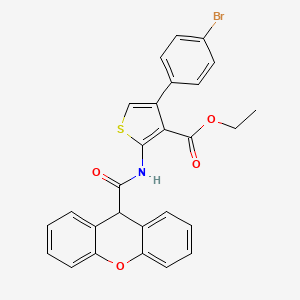 molecular formula C27H20BrNO4S B11591610 ethyl 4-(4-bromophenyl)-2-[(9H-xanthen-9-ylcarbonyl)amino]thiophene-3-carboxylate 