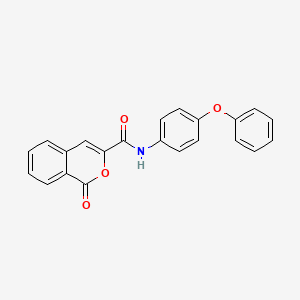 1-oxo-N-(4-phenoxyphenyl)-1H-isochromene-3-carboxamide