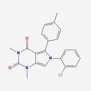 molecular formula C21H18ClN3O2 B11591660 6-(2-chlorophenyl)-1,3-dimethyl-5-(4-methylphenyl)-1H-pyrrolo[3,4-d]pyrimidine-2,4(3H,6H)-dione 