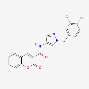 N-[1-(3,4-dichlorobenzyl)-1H-pyrazol-4-yl]-2-oxo-2H-chromene-3-carboxamide