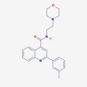 2-(3-methylphenyl)-N-[2-(morpholin-4-yl)ethyl]quinoline-4-carboxamide