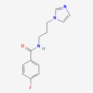 4-fluoro-N-[3-(1H-imidazol-1-yl)propyl]benzamide