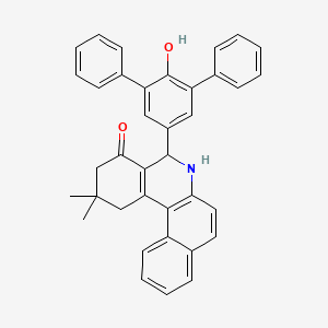 5-{6-Hydroxy-5-phenyl-[1,1'-biphenyl]-3-YL}-2,2-dimethyl-1H,2H,3H,4H,5H,6H-benzo[A]phenanthridin-4-one