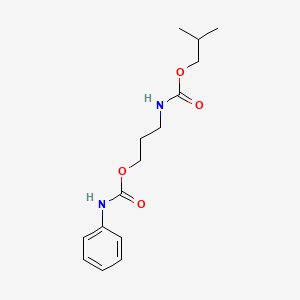 molecular formula C15H22N2O4 B11591716 Isobutyl 3-[(anilinocarbonyl)oxy]propylcarbamate 