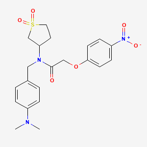 N-[4-(dimethylamino)benzyl]-N-(1,1-dioxidotetrahydrothiophen-3-yl)-2-(4-nitrophenoxy)acetamide