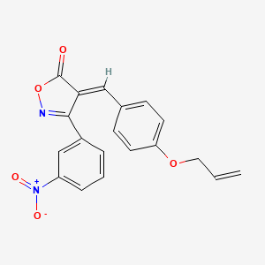 (4E)-3-(3-nitrophenyl)-4-[4-(prop-2-en-1-yloxy)benzylidene]-1,2-oxazol-5(4H)-one