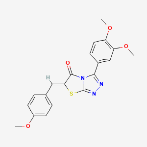 (6Z)-3-(3,4-dimethoxyphenyl)-6-(4-methoxybenzylidene)[1,3]thiazolo[2,3-c][1,2,4]triazol-5(6H)-one