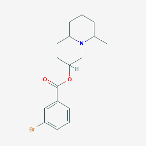 1-(2,6-Dimethylpiperidin-1-yl)propan-2-yl 3-bromobenzoate