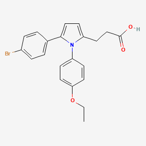 3-[5-(4-bromophenyl)-1-(4-ethoxyphenyl)-1H-pyrrol-2-yl]propanoic acid