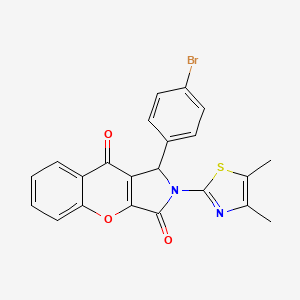 1-(4-Bromophenyl)-2-(4,5-dimethyl-1,3-thiazol-2-yl)-1,2-dihydrochromeno[2,3-c]pyrrole-3,9-dione