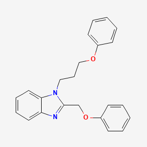 molecular formula C23H22N2O2 B11591879 2-(phenoxymethyl)-1-(3-phenoxypropyl)-1H-benzimidazole 