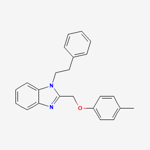 2-[(4-methylphenoxy)methyl]-1-(2-phenylethyl)-1H-benzimidazole