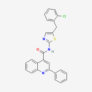 N-[5-(2-chlorobenzyl)-1,3-thiazol-2-yl]-2-phenylquinoline-4-carboxamide