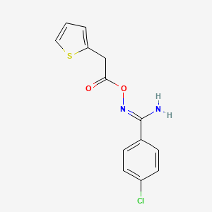 4-chloro-N'-[(thiophen-2-ylacetyl)oxy]benzenecarboximidamide