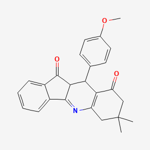 10-(4-methoxyphenyl)-7,7-dimethyl-7,8,10,10a-tetrahydro-6H-indeno[1,2-b]quinoline-9,11-dione