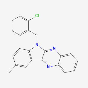 6-(2-chlorobenzyl)-9-methyl-6H-indolo[2,3-b]quinoxaline